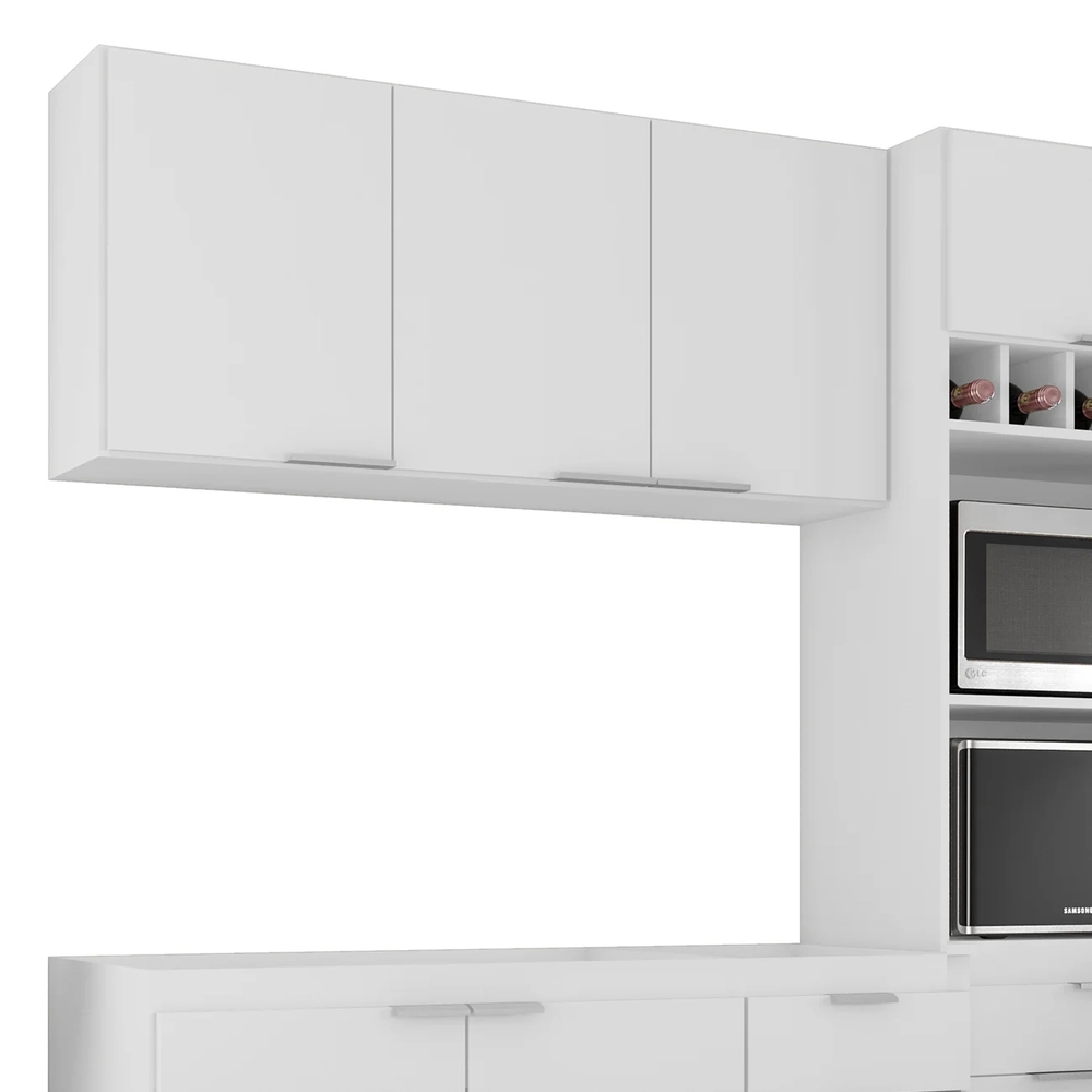 Armário de Cozinha CP02 Para Pia 120cm Pérola Z34 Branco    - Mpozenato