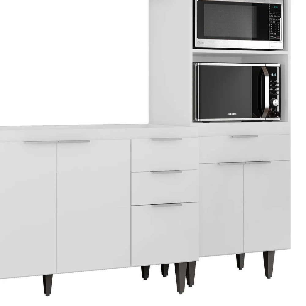 Armário de Cozinha CP02 Para Pia 150cm Pérola Z34 Branco    - Mpozenato