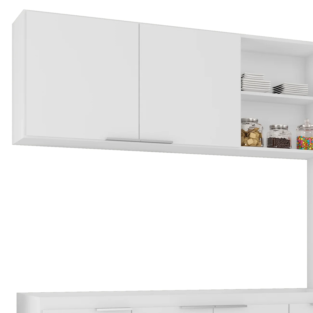 Armário de Cozinha CP02 Para Pia 150cm Pérola Z34 Branco    - Mpozenato