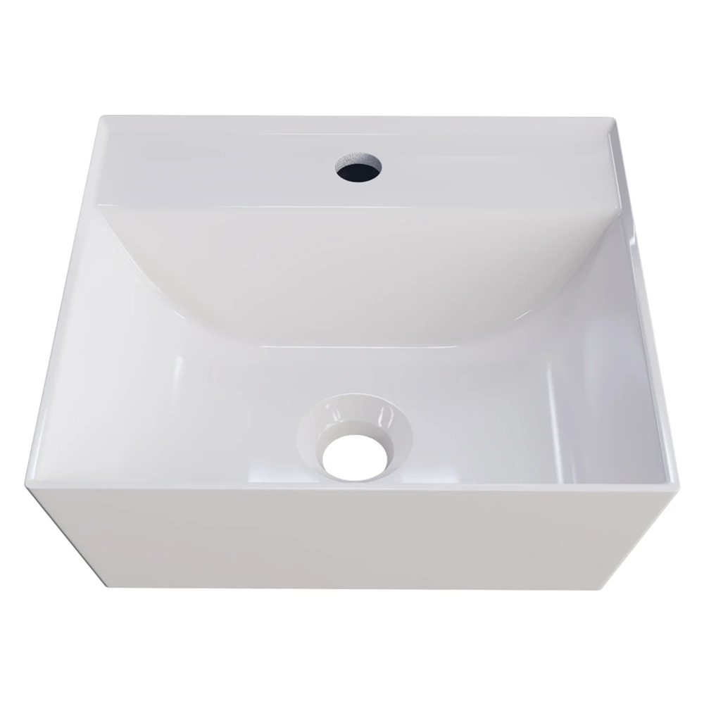 Cuba Pia de Apoio Para Banheiro Quadrada 33cm Aya C08 Bege - Mpozenato