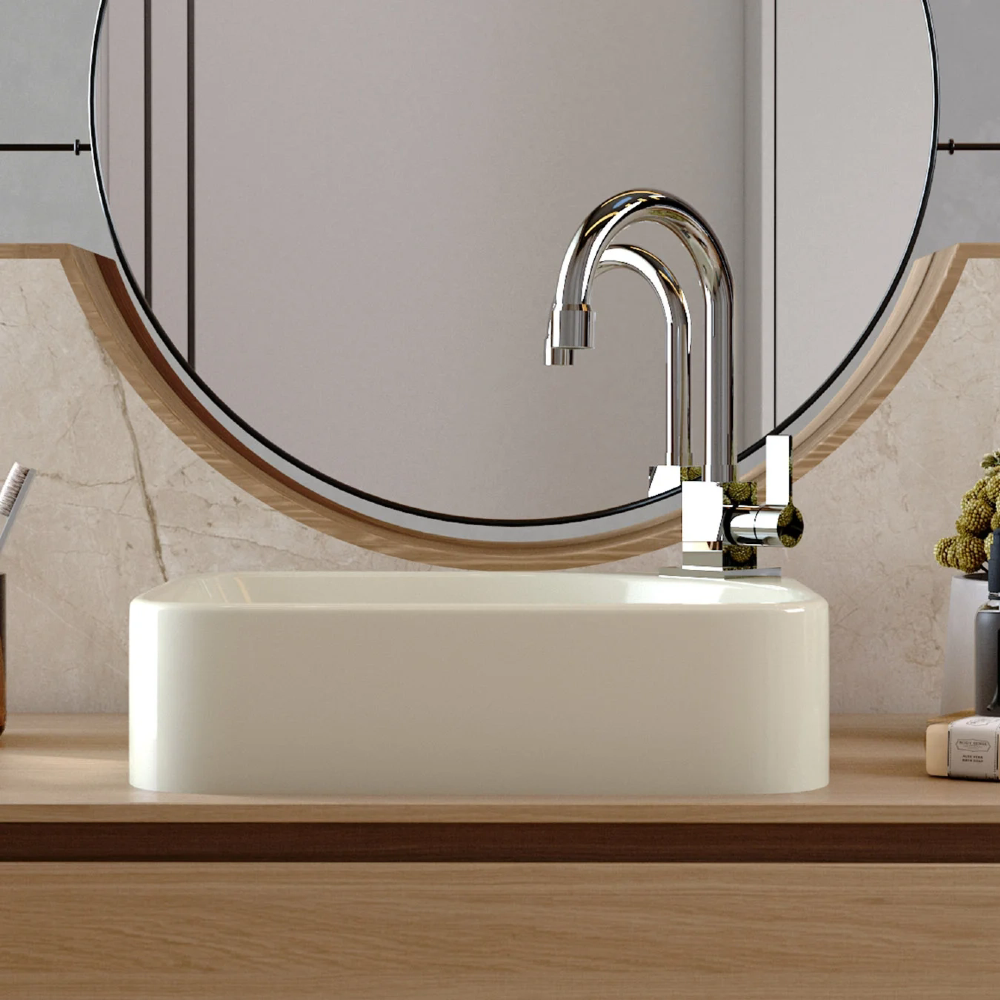 Cuba Pia Para Banheiro Retangular 36cm Jasmin C08 Bege - Mpozenato