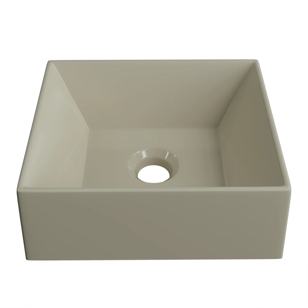 Cuba Pia de Apoio Para Banheiro Retangular 30cm Joy C08 Bege - Mpozenato