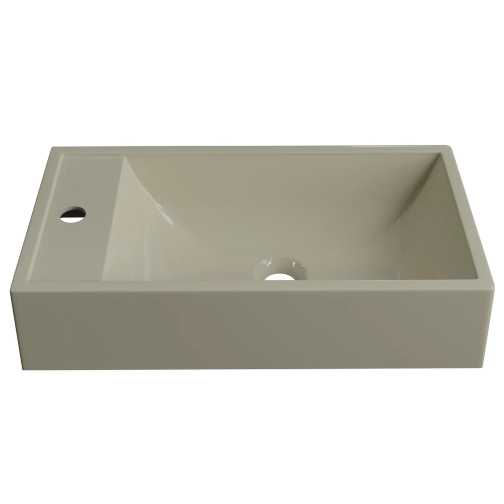 Cuba Pia de Apoio Para Banheiro Retangular 54cm Alva C08 Bege - Mpozenato