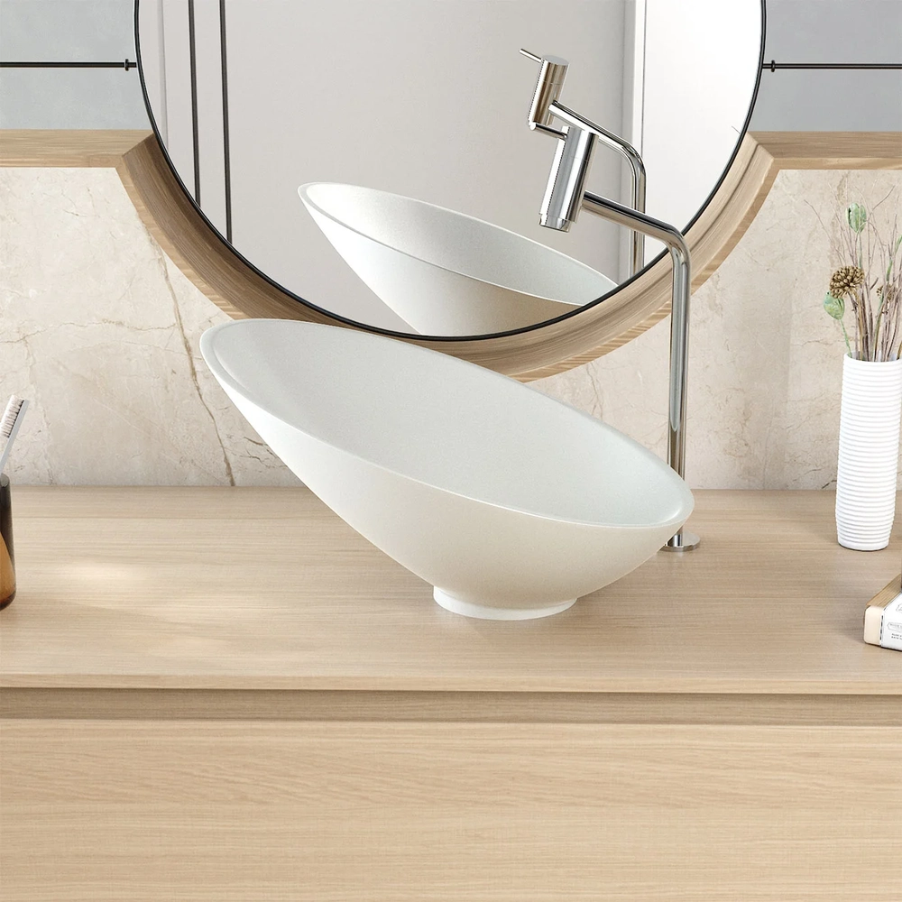 Cuba Pia Para Banheiro Meia Lua 39cm Thaís C08 Cinza - Mpozenato