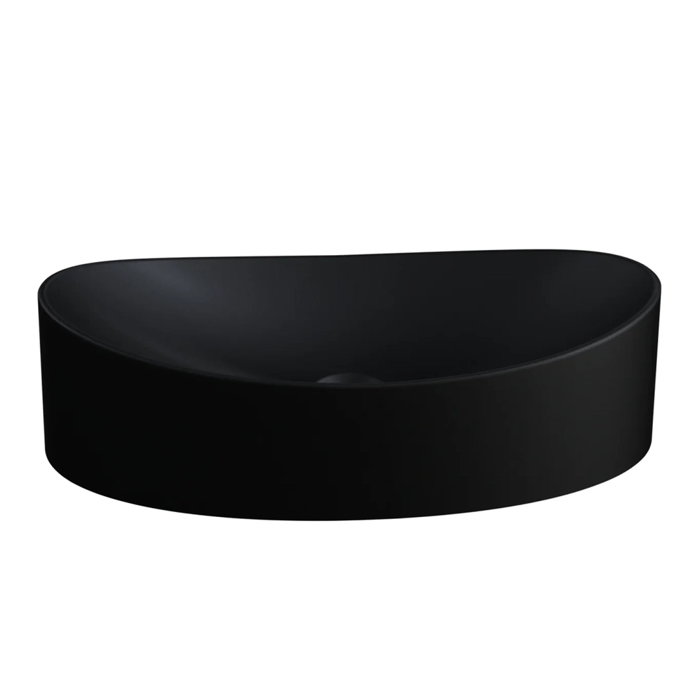 Cuba Pia Para Banheiro Oval Canoa 46cm Tânia C08 Preto - Mpozenato