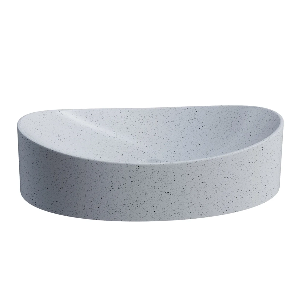 Cuba Pia Para Banheiro Oval Canoa 46cm Tânia C08 Branco Granit - Mpozenato