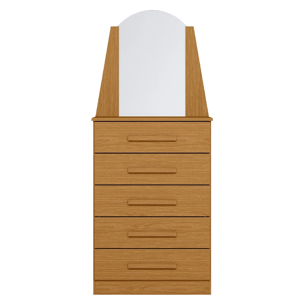 Cômoda Para Quarto Com Penteadeira Laris A02 Cinamomo       - Mpozenato