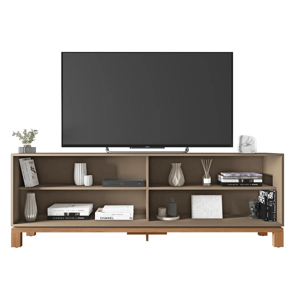 Rack Bancada Para TV 65 Pol 180cm Lucca Areia/Freijó C01 - Mpozenato