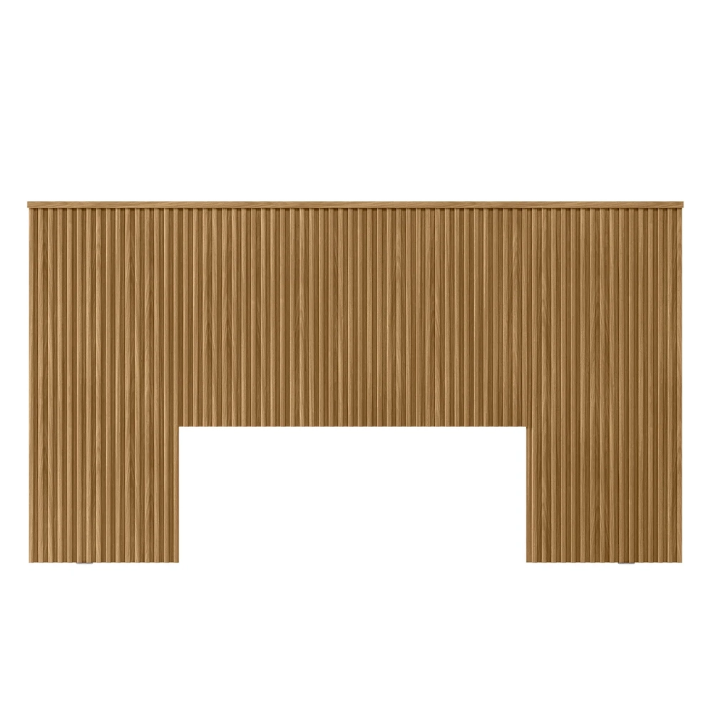 Cabeceira Casal e Queen Painel Ripado 241cm Palmeira Nature L06 - Mpozenato