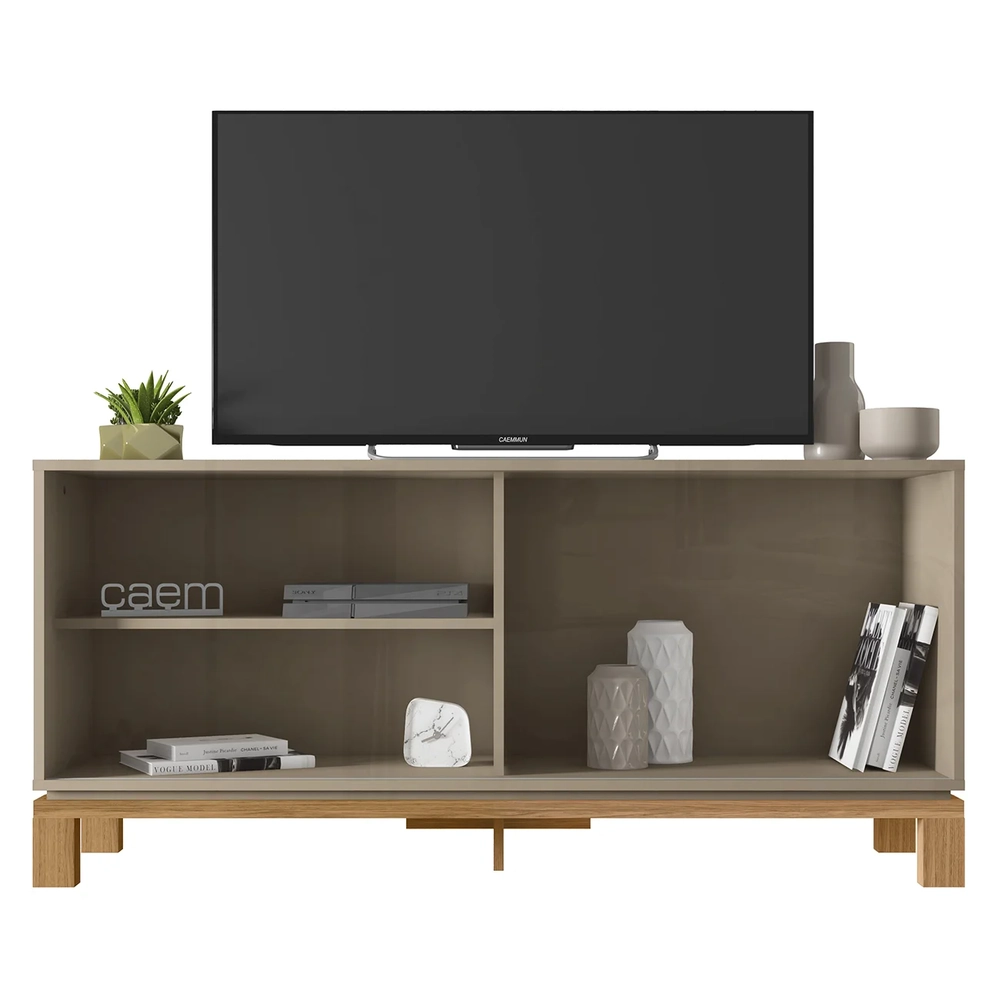 Rack Bancada Para TV 45 Pol 136cm Lucca Areia/Freijó C01 - Mpozenato