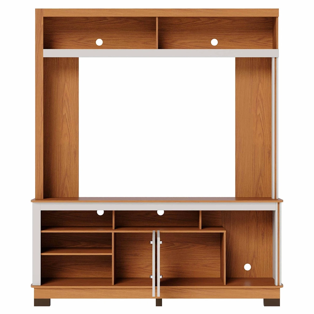Estante Para TV 65 Pol 160cm Braga Freijó/Off White C05     - Mpozenato