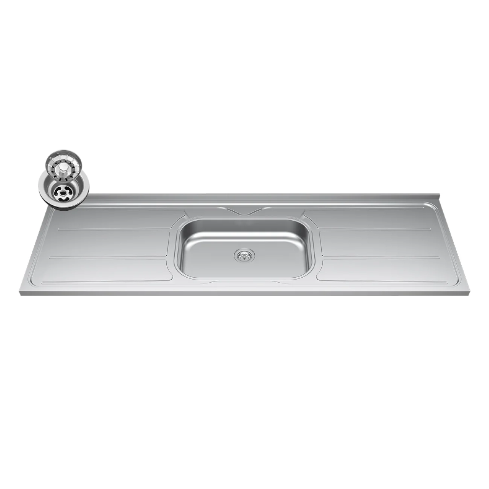 Balcão de Cozinha Com Pia Inox 180cm Pérola Z34 Preto - Mpozenato