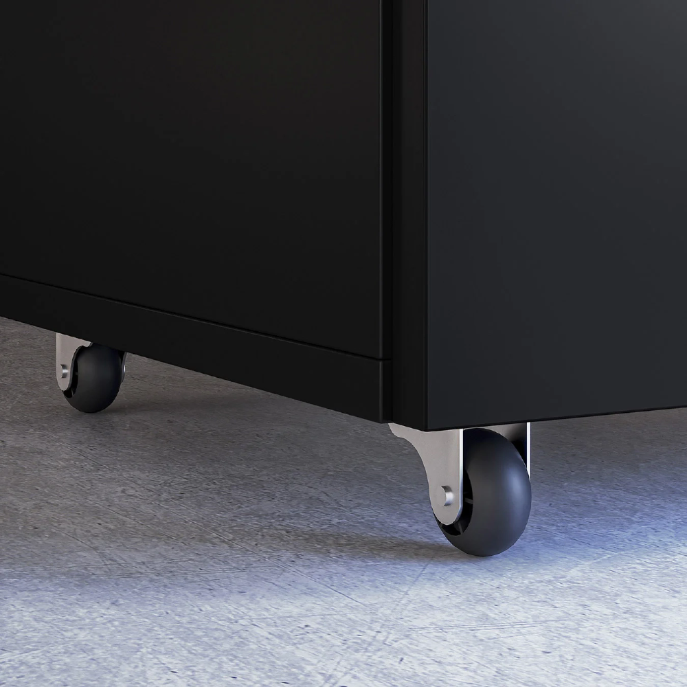 Estante Escrivaninha Com Mesa Bancada Retrátil Salt Preto Z06 - Mpozenato