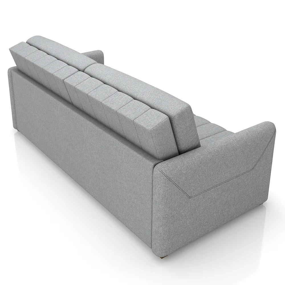 Sofá Cama Casal Retrátil 2 Lugares 192cm Atlas Z32 Linho Cinza - Mpozenato