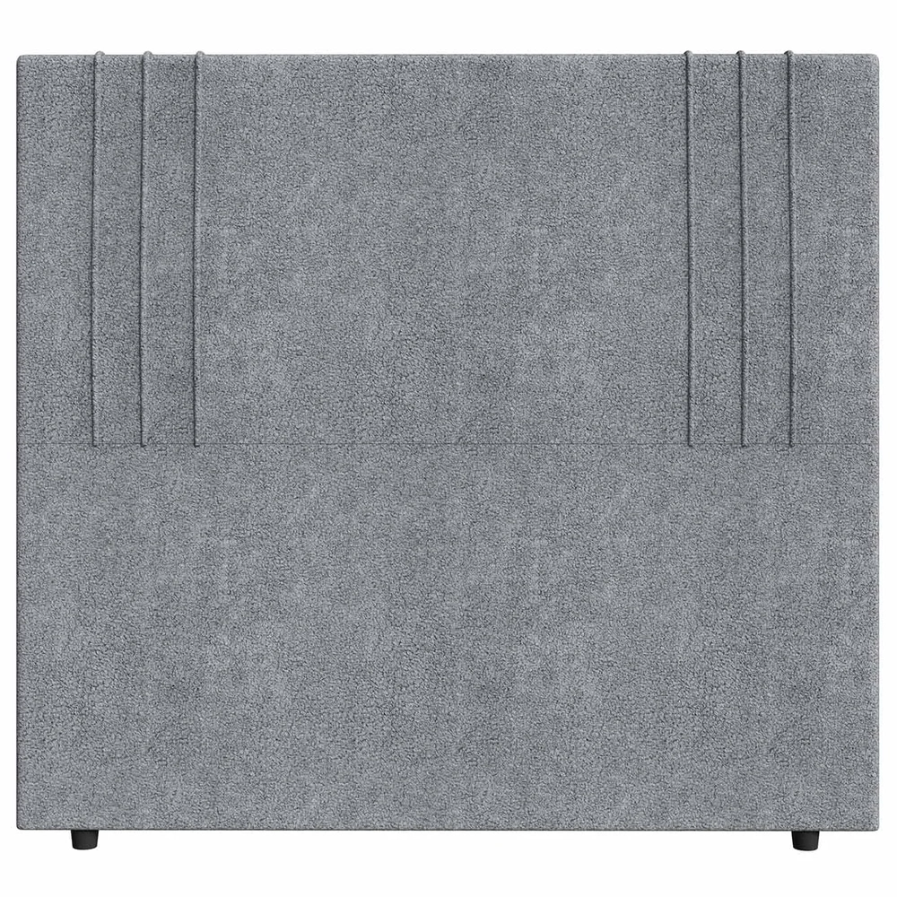Cabeceira Cama Box King 193cm Estofada Rama Boucle Cinza Z04 - Mpozenato 