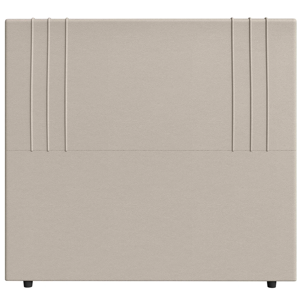 Cabeceira Cama Box King 193cm Estofada Rama Sintético Bege Z04 - Mpozenato 