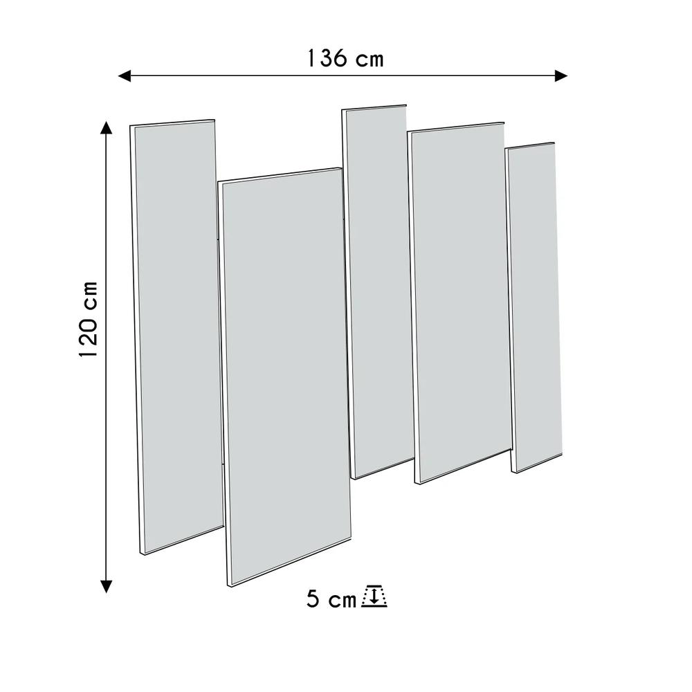 Espelho Decorativo Para Sala de Jantar 136m Vinci Ypê N02   - Mpozenato