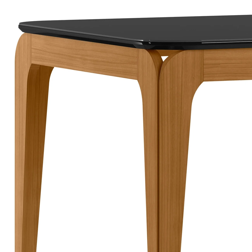 Mesa de Jantar Retangular 120cm 4 Lugares Yuma Ypê/Preto N02 - Mpozenato