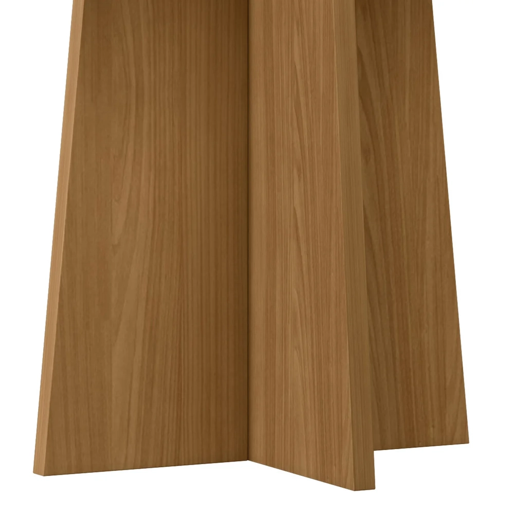 Mesa de Jantar Quadrada 90cm 4 Lugares Zuma Ypê/Preto N02   - Mpozenato