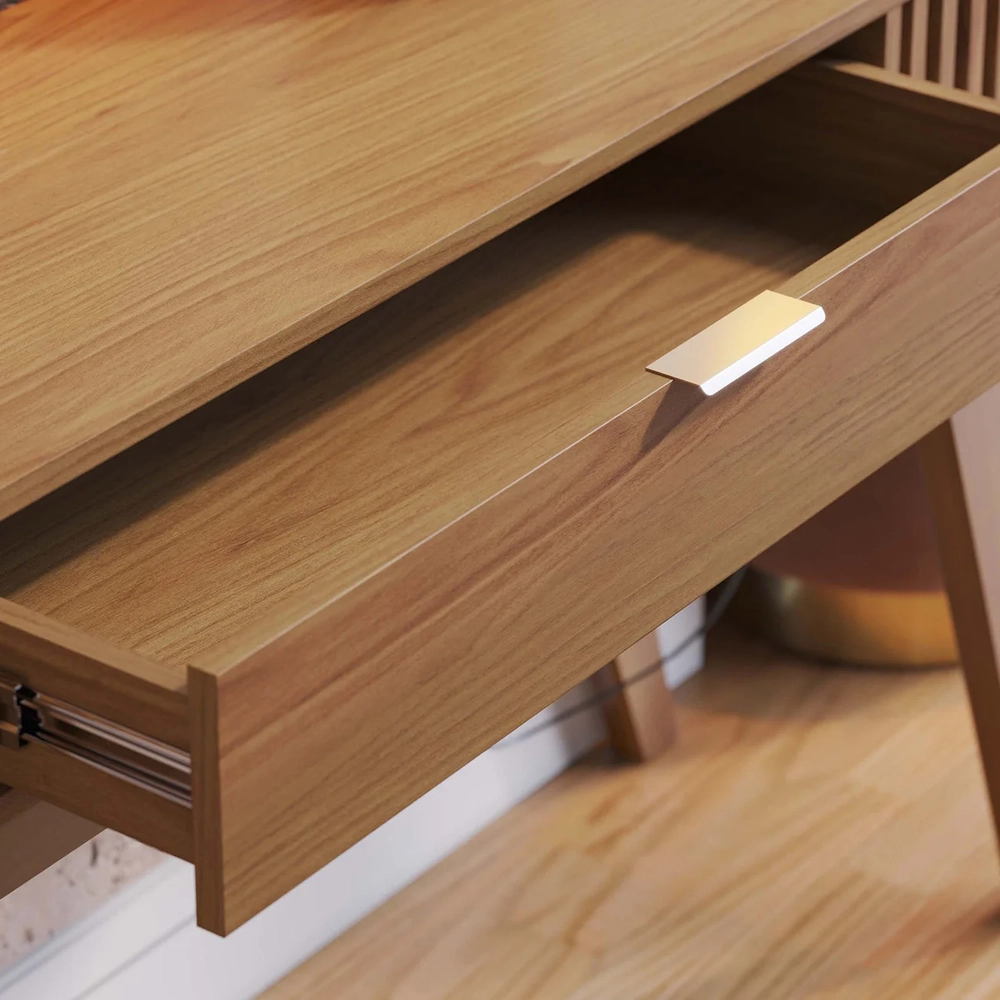 Aparador Sala de Estar 136cm 1 Gaveta Valerie Freijó C05    - Mpozenato