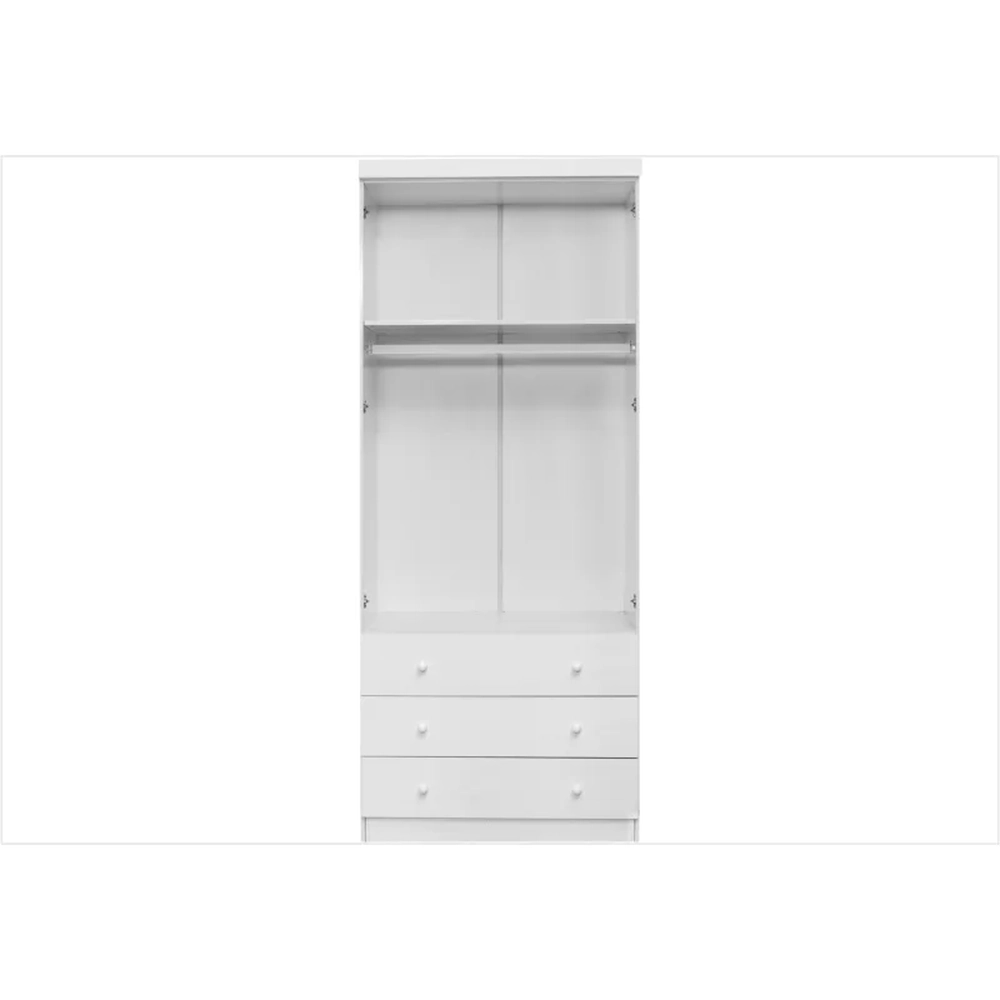 Guarda Roupa Infantil Modulado e Cômoda 04 Gavetas Eloísa Branco - Phoenix Baby