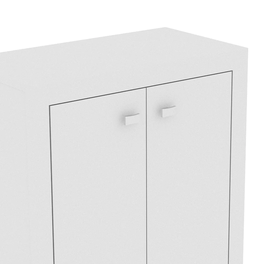 Balcão Para Escritório 2 Portas ME4103 Branco - Tecno Mobili