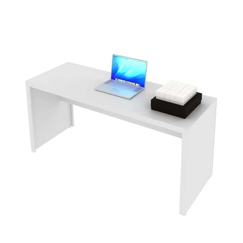 Mesa para Home Office de 163 cm de Largura ME4109 Branco - Tecno Mobili