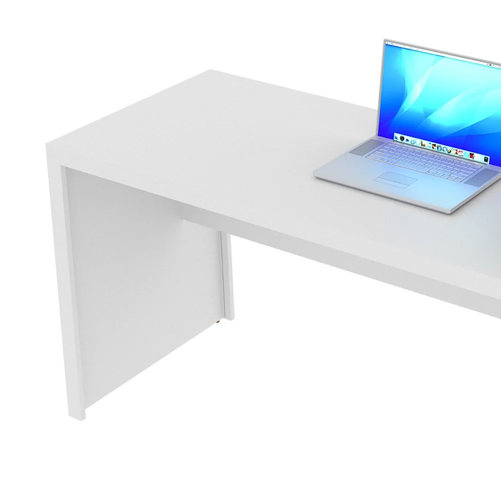 Mesa para Home Office de 163 cm de Largura ME4109 Branco - Tecno Mobili