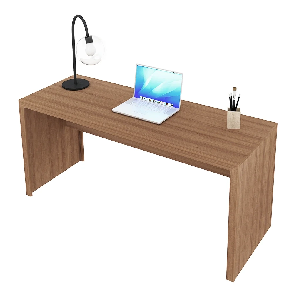 Mesa para Home Office de 163 cm de Largura ME4109 Amendoa - Tecno Mobili