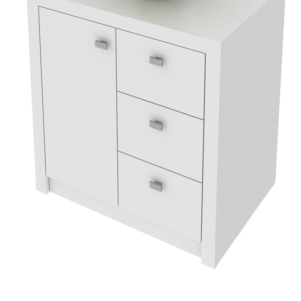 Armário 03 Gavetas e 01 Porta para Home Office ME4111 Branco - Tecno Mobili