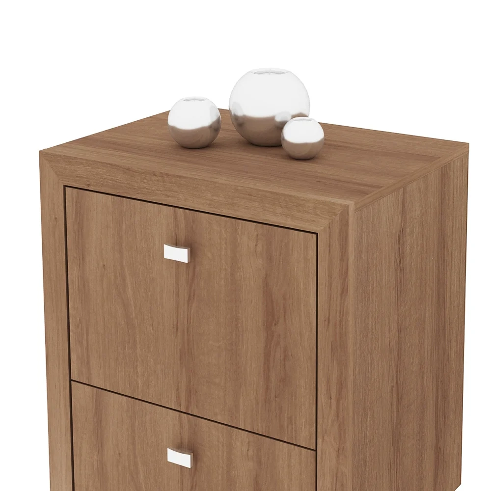 Armário para Home Office ME4112 com Rodízios Amendoa - Tecno Mobili