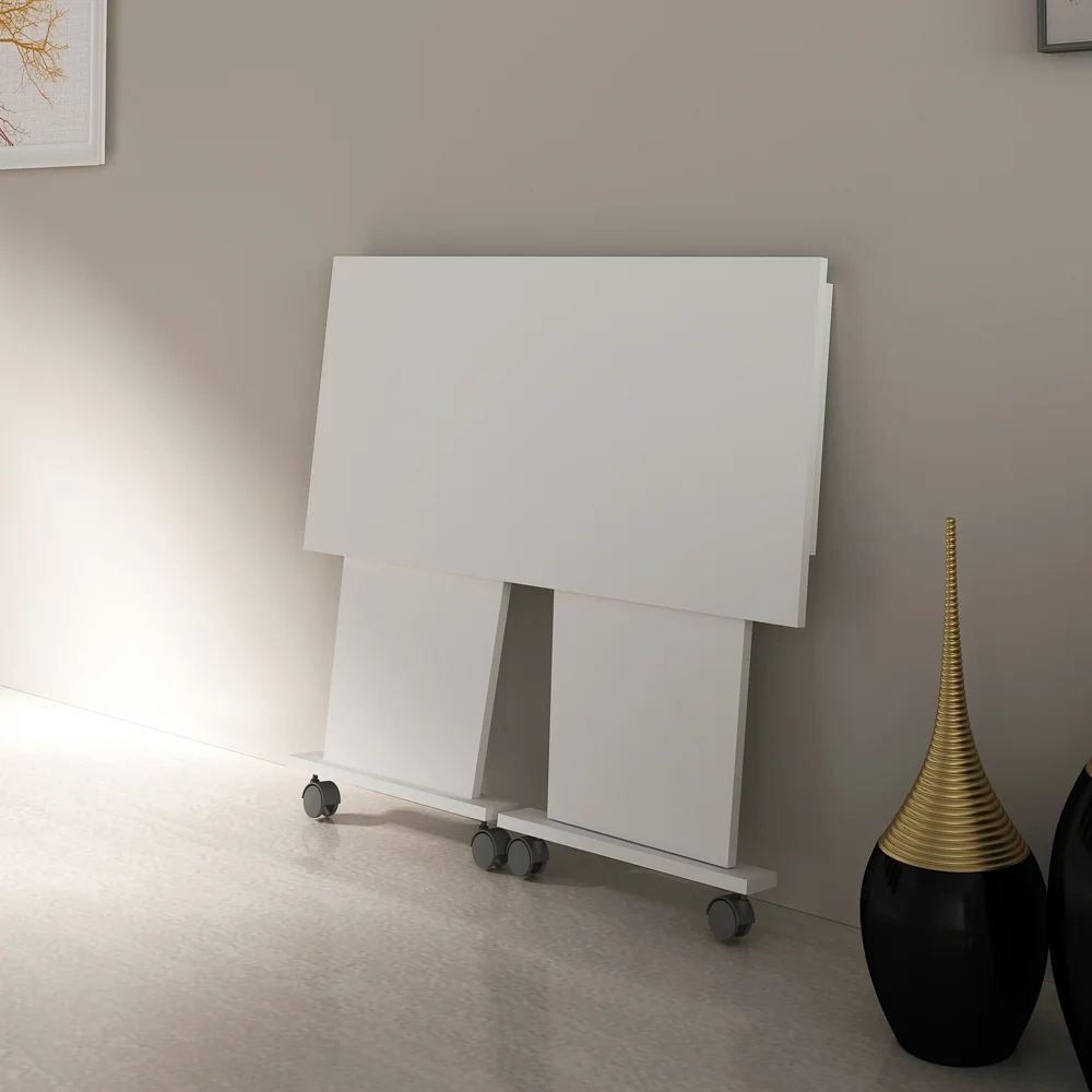 Mesa para Notebook com rodízios ME4117 Branco - Tecno Mobili