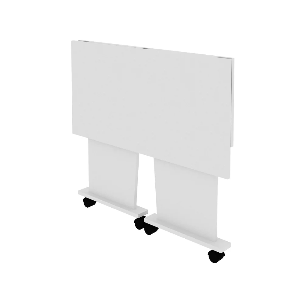 Mesa para Notebook com rodízios ME4117 Branco - Tecno Mobili