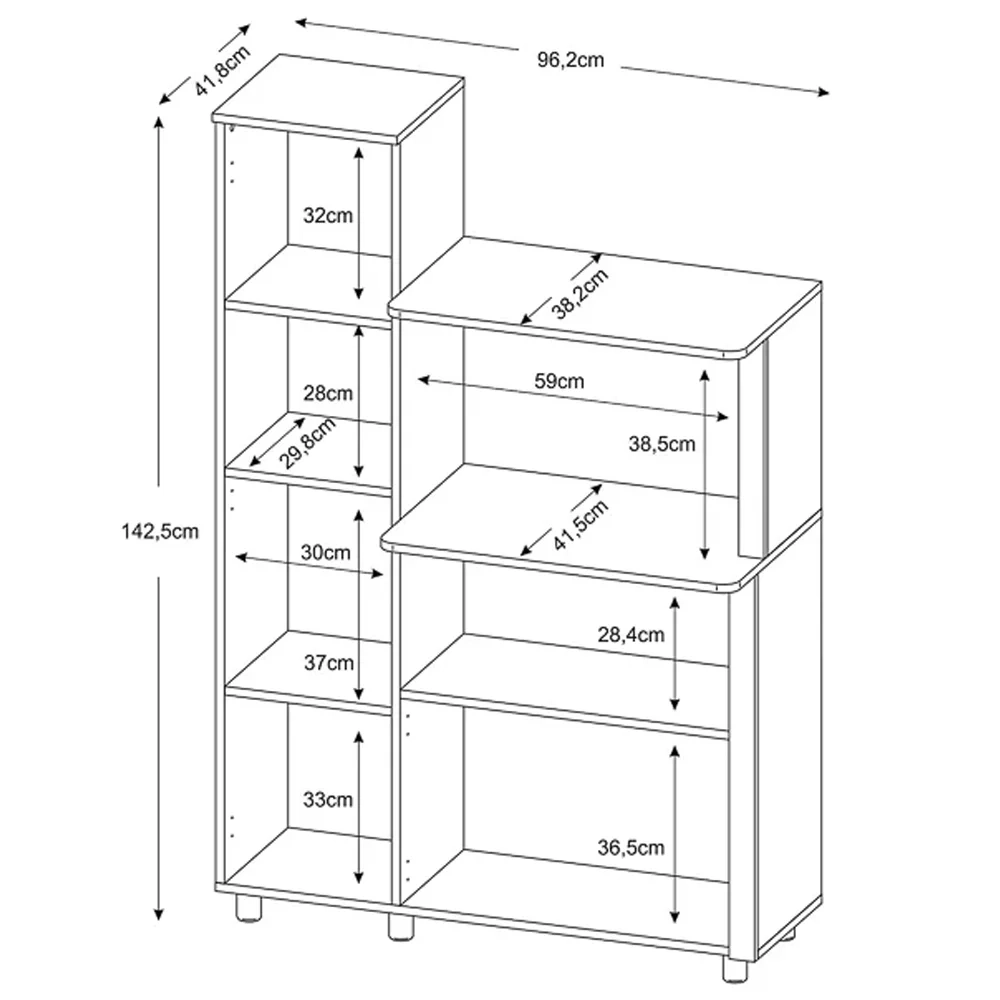 Balcão Multiuso BL3304 Branco - Tecno Mobili