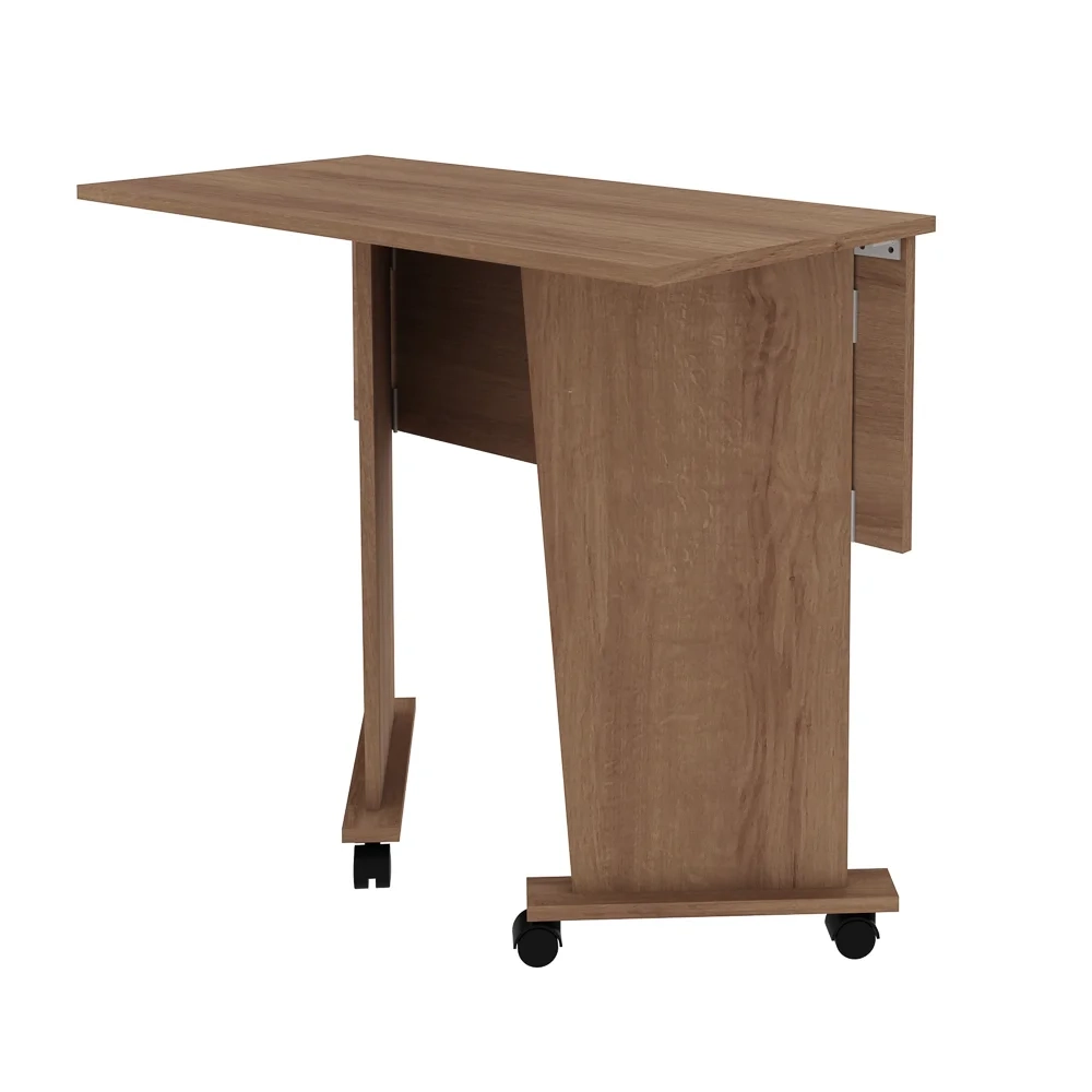 Mesa para Notebook com rodízios ME4117 Amendoa - Tecno Mobili