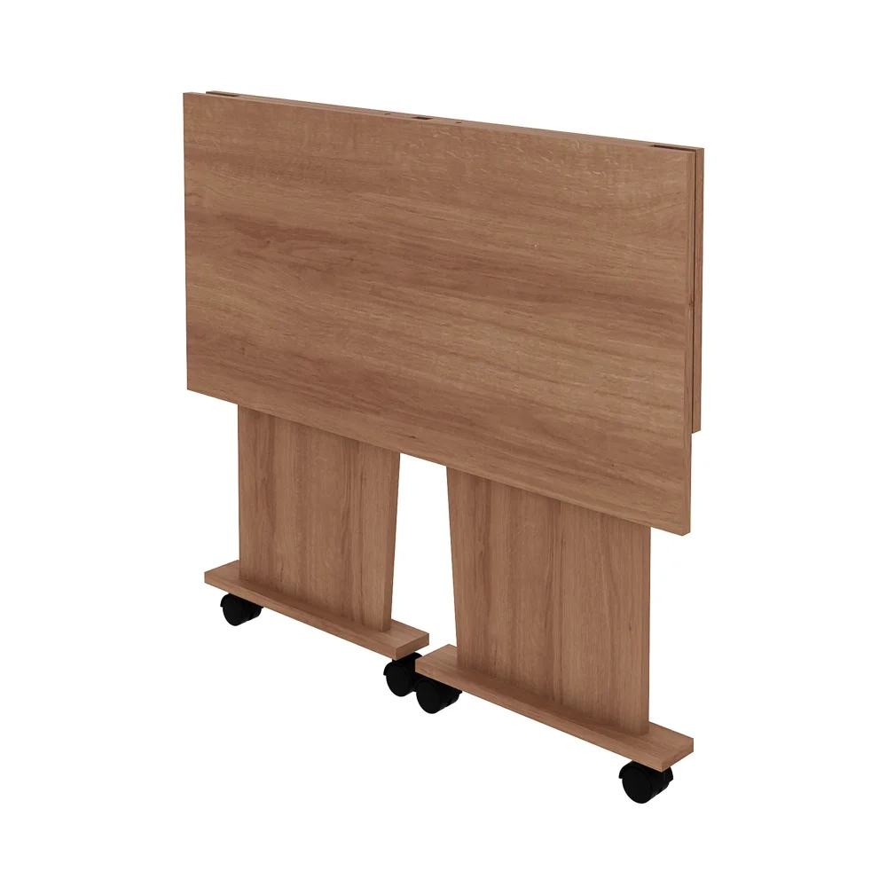Mesa para Notebook com rodízios ME4117 Amendoa - Tecno Mobili