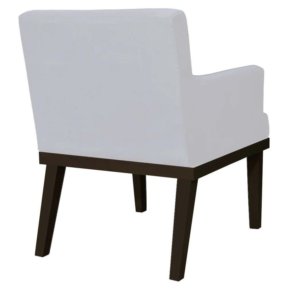 Kit 02 Poltronas Decorativas Vitória W01 Corano Branco - Mpozenato