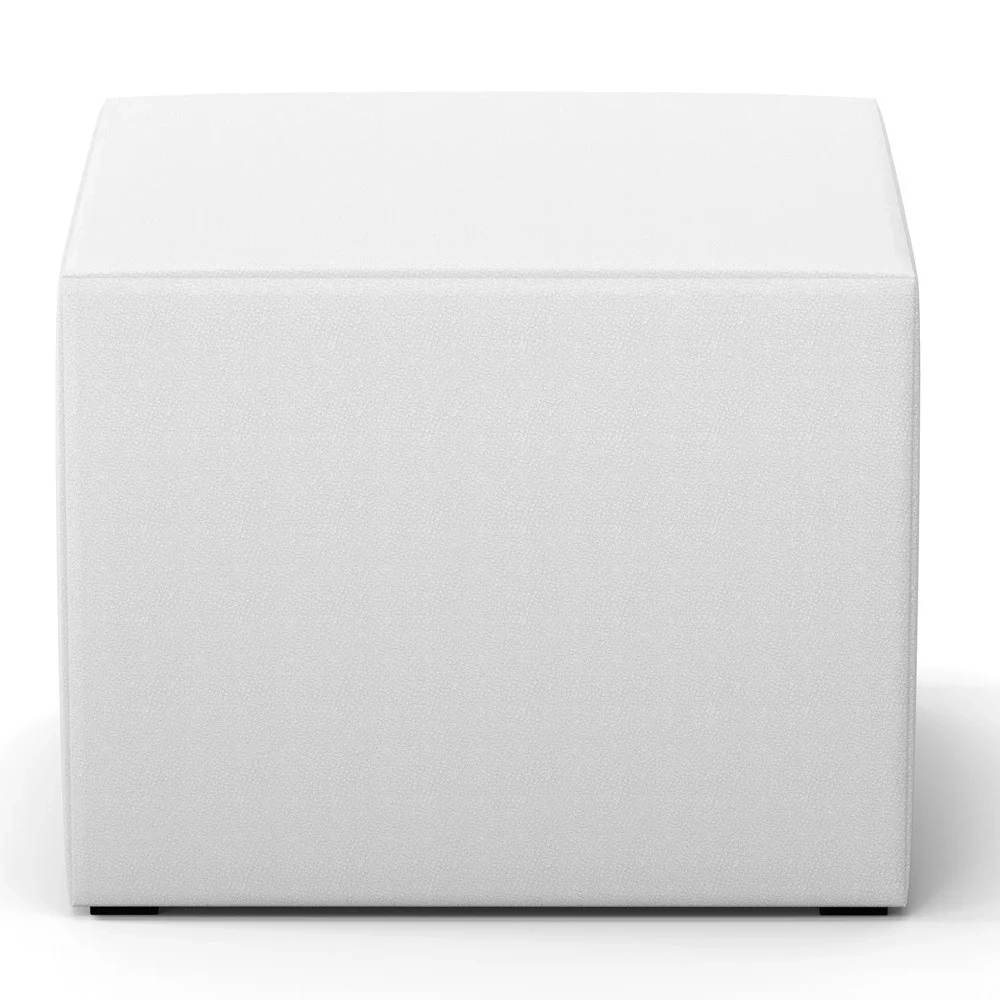 Poltrona de Amamentação Balanço e Puff Letícia Sintético Branco - Phoenix