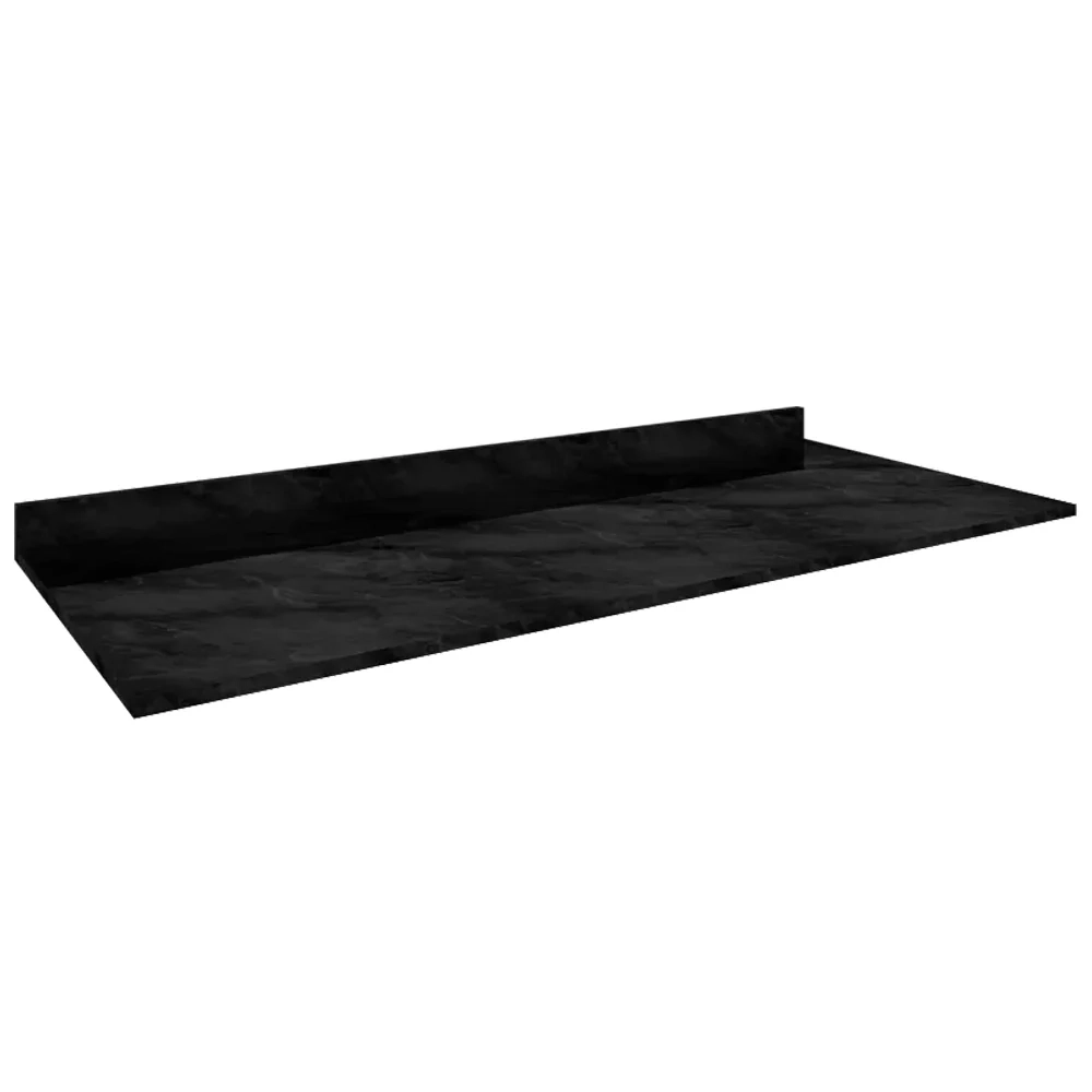 Tampo para Balcão 120cm cor Mármore Preto - Poquema