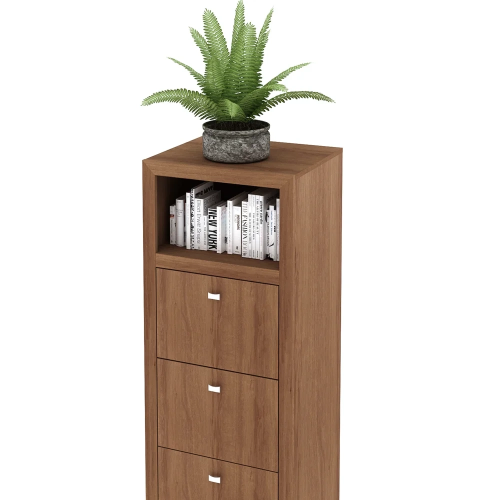 Armário Arquivo 03 Gavetas ME4118 Amêndoa - Tecno Mobili