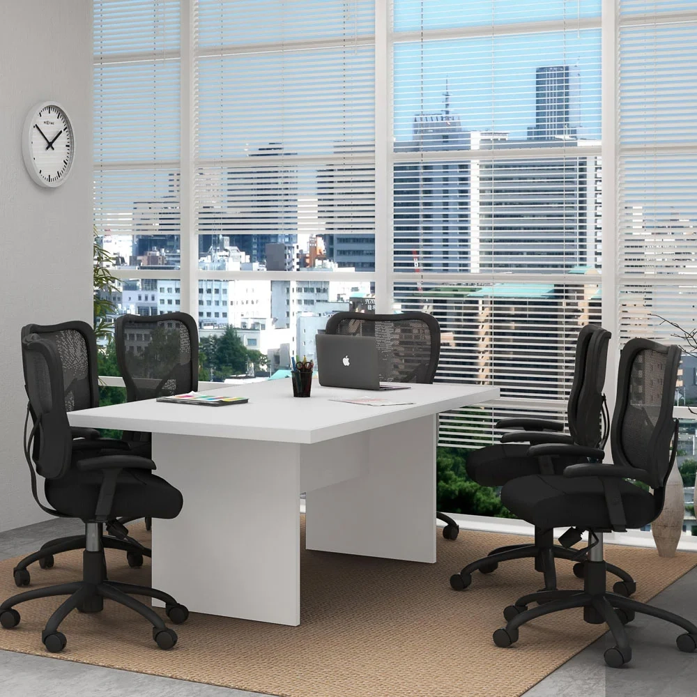 Mesa Escritório Reunião 200x71x100 cm ME4119 Branco - Tecno Mobili