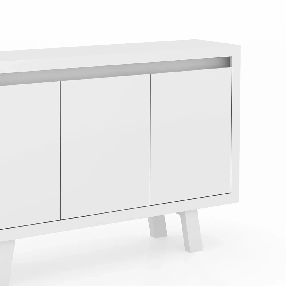 Balcão 03 Portas ME4120 Branco - Tecno Mobili