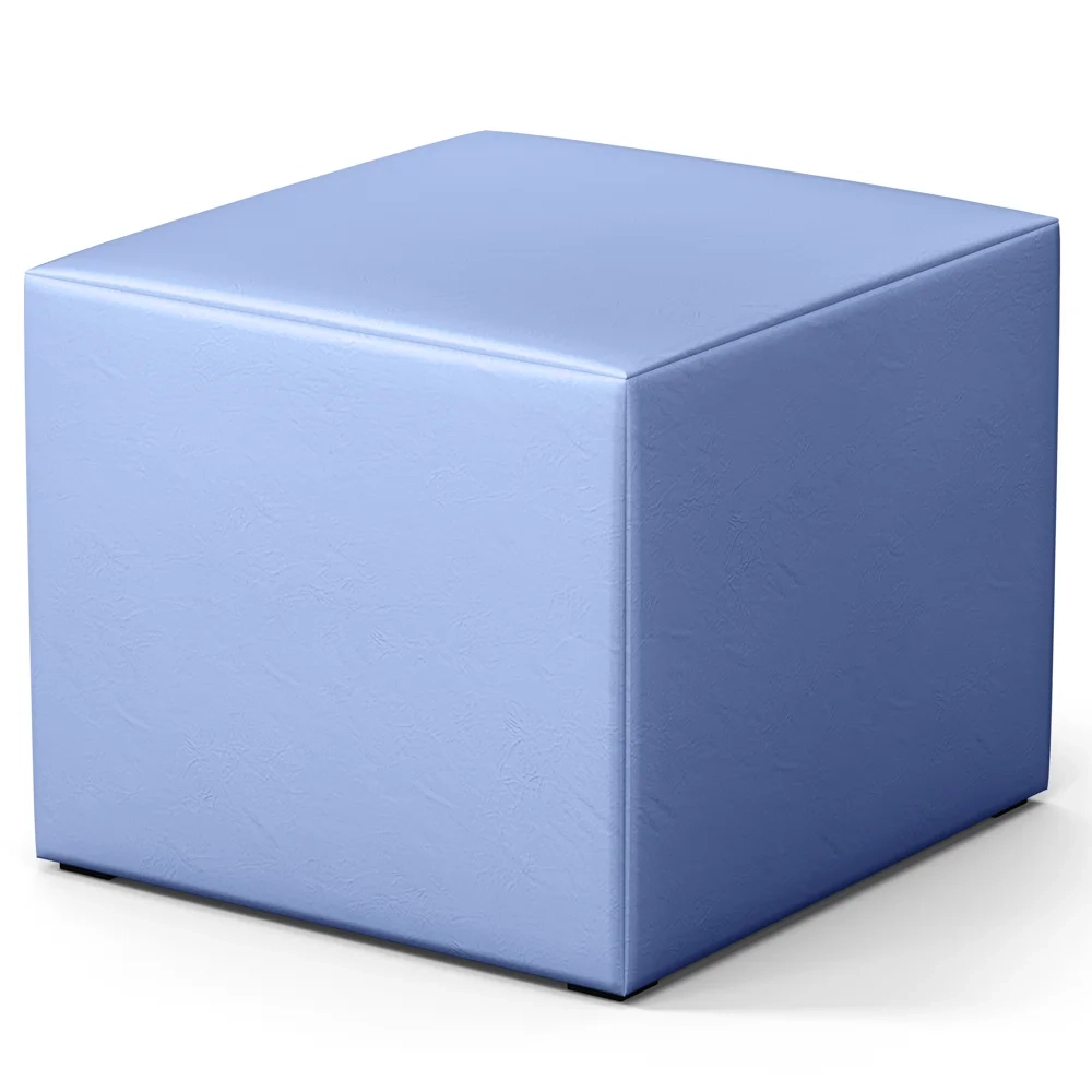 Poltrona de Amamentação Balanço e Puff Letícia Azul Bebê - Phoenix