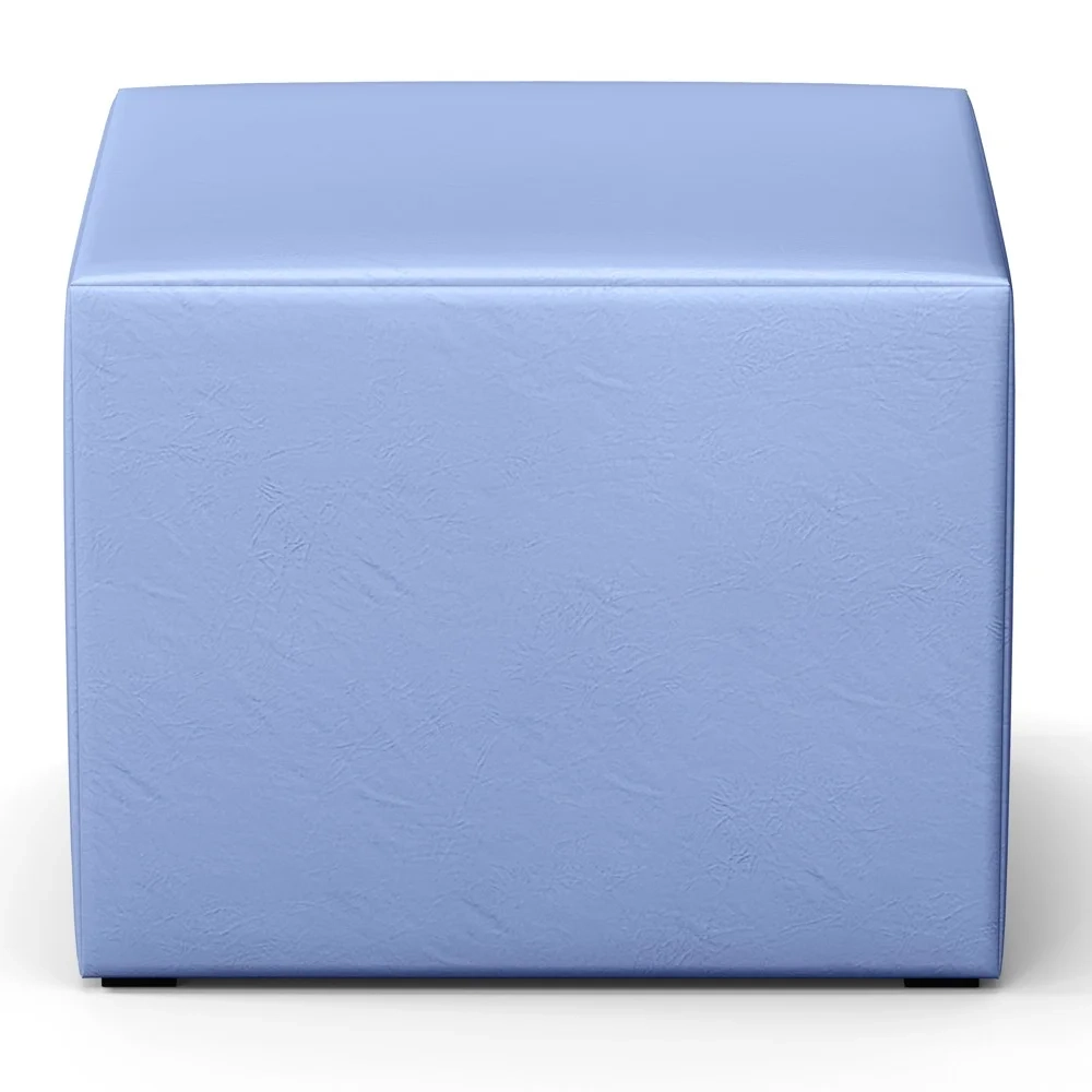 Poltrona de Amamentação Balanço e Puff Letícia Azul Bebê - Phoenix