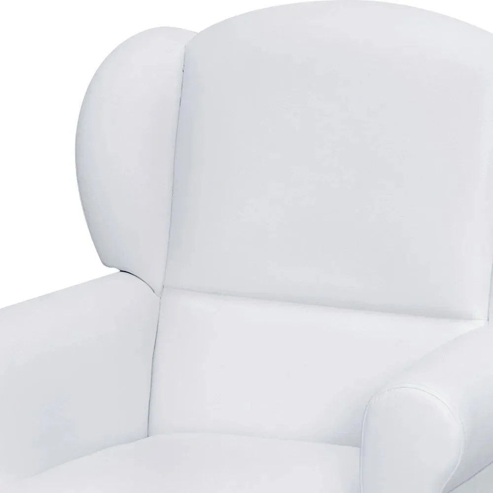 Poltrona de Amamentação Sabrina Sintético Branco - Phoenix Baby