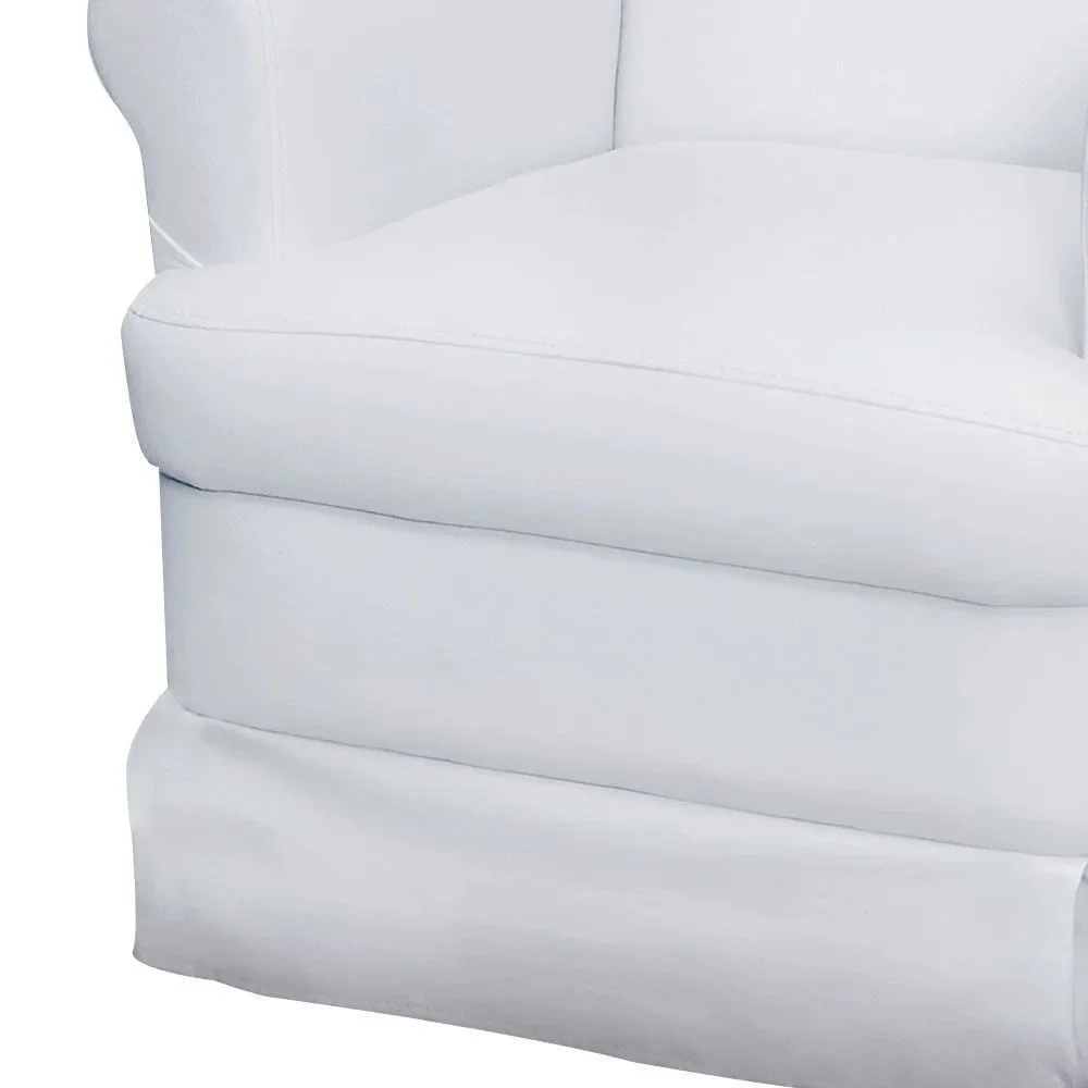 Poltrona de Amamentação Sabrina Sintético Branco - Phoenix Baby