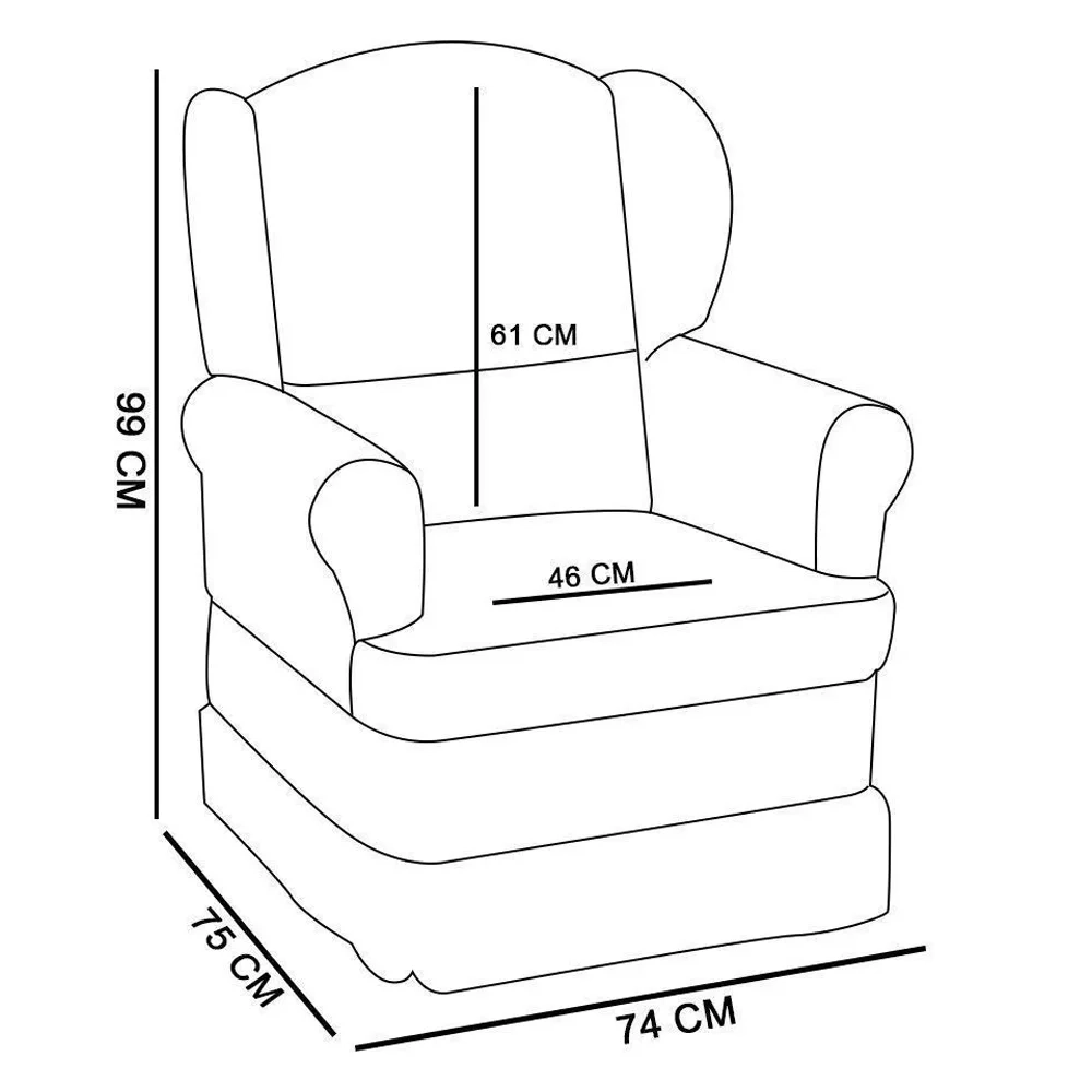 Poltrona de Amamentação Sabrina Sintético Rosa Bebê - Phoenix Baby