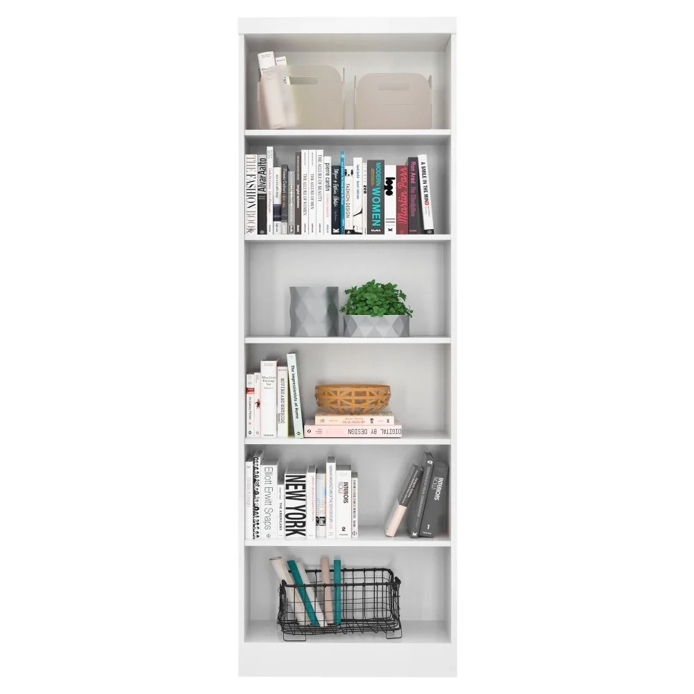 Estante Livreiro com Prateleiras Linus Branco - Qmovi
