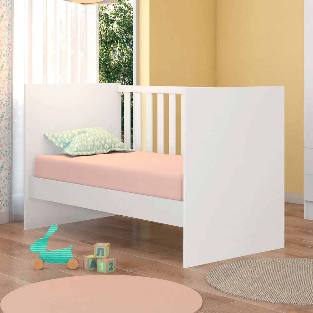 Berço Americano Mini Cama Doce Sonho Branco - Qmovi