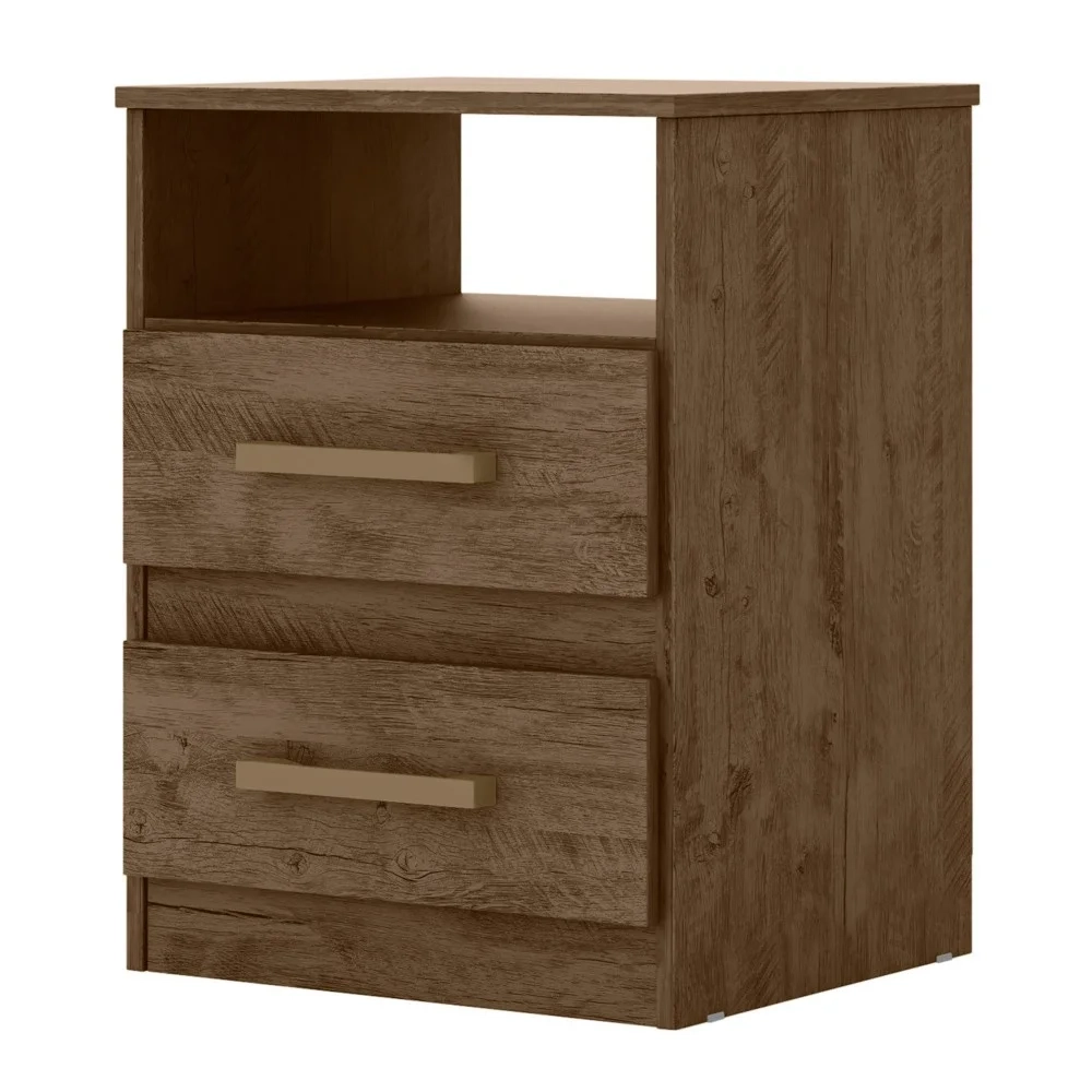 Mesa de Cabeceira Apolo Flex Castanho/Avelã/Off White - Moval